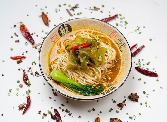 Pickle Noodle Soup ???? from DJ Kitchen in Philadelphia, PA