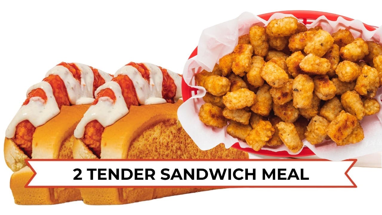 2 Tender Sandwich Meal from Wings Over Greenville in Greenville, NC