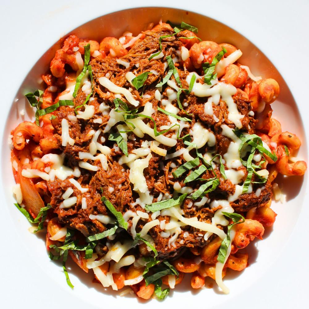 Beef Birria Pasta from Holidays Pub & Grill in Appleton, WI