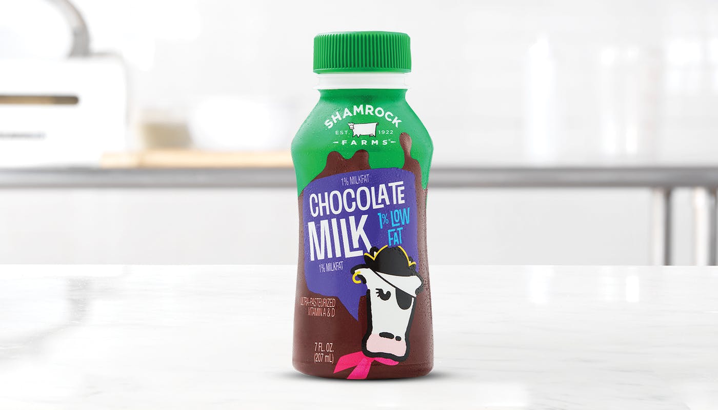 Shamrock Farms? Low-Fat Chocolate Milk from Arby's: Green Bay West Mason St (9058) in Green Bay, WI