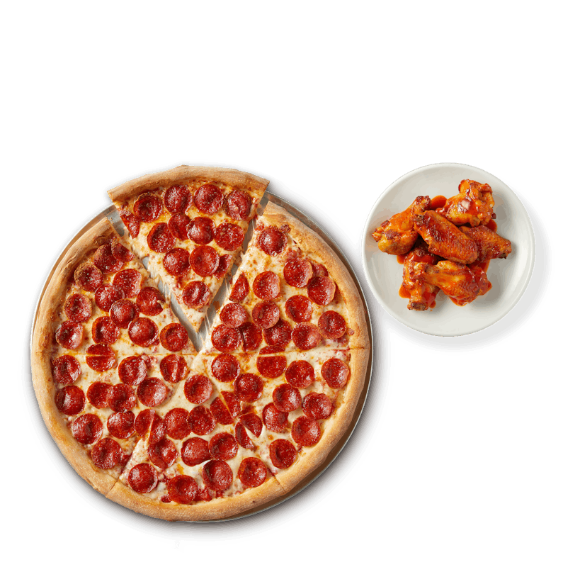 Single Topping Pizza & 10 Wings from Sbarro - W Crawford St in Salina, KS