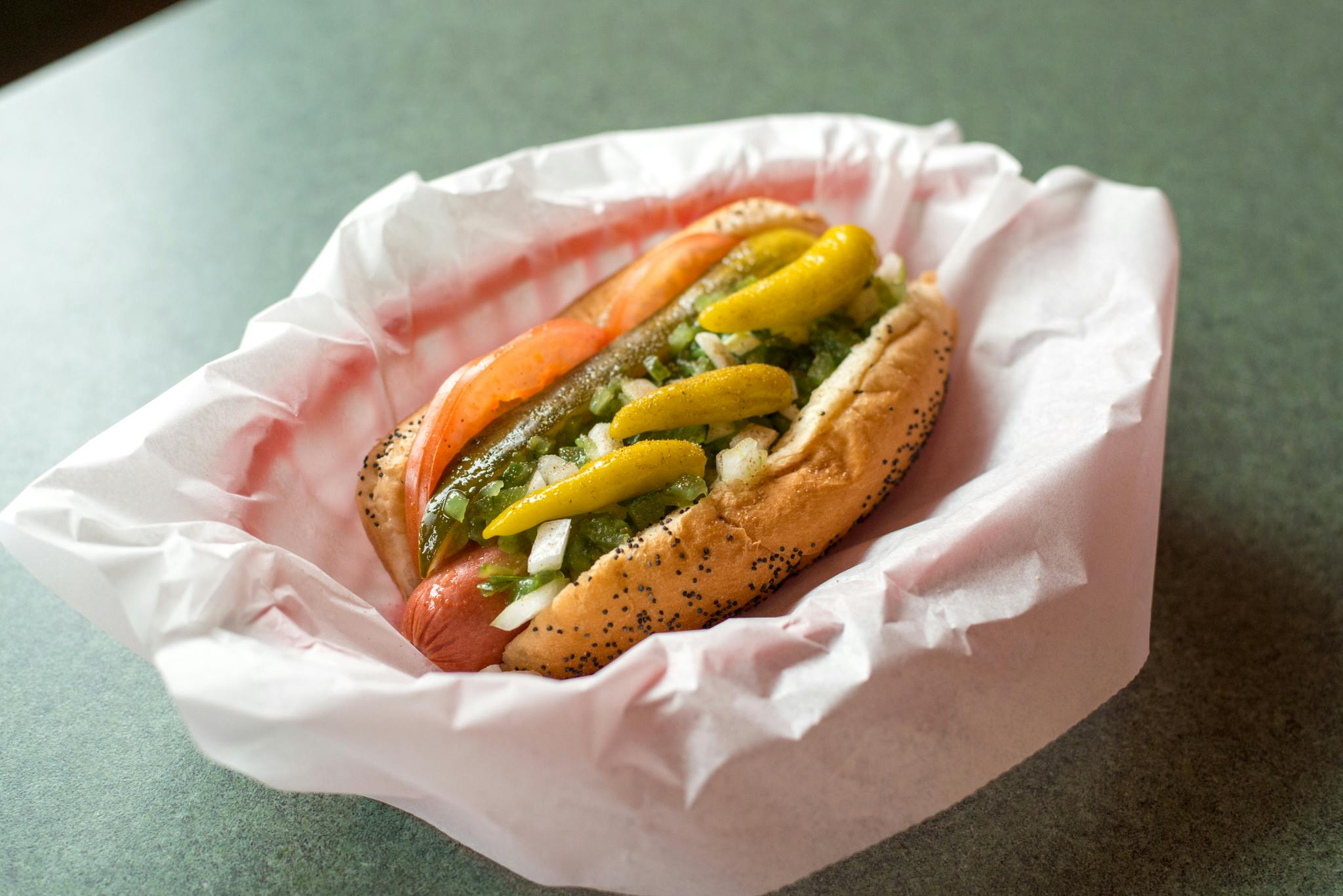 Chicago Dog from Kentro Gyros in Green Bay, WI