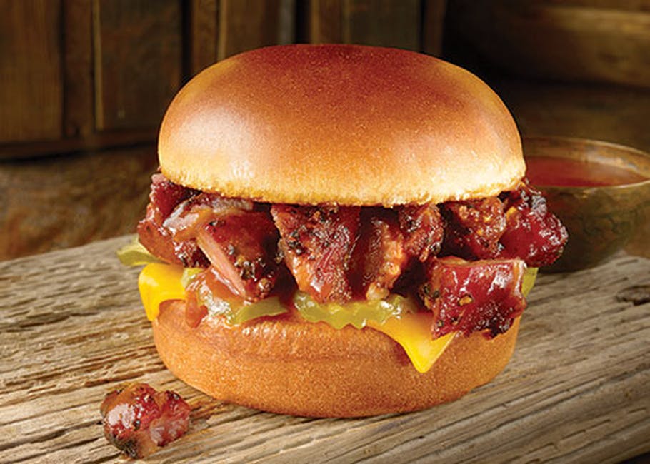 Pork Burnt Ends Sandwich - Local Favorite from Dickey's Barbecue Pit - W Ave K in Lancaster, CA