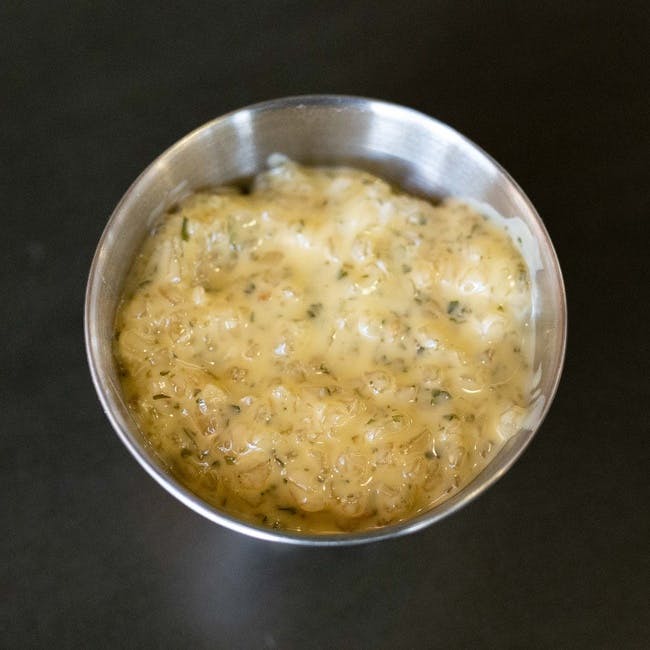 Garlic Butter Dipping Sauce from Cast Iron Pizza Company in Eau Claire, WI