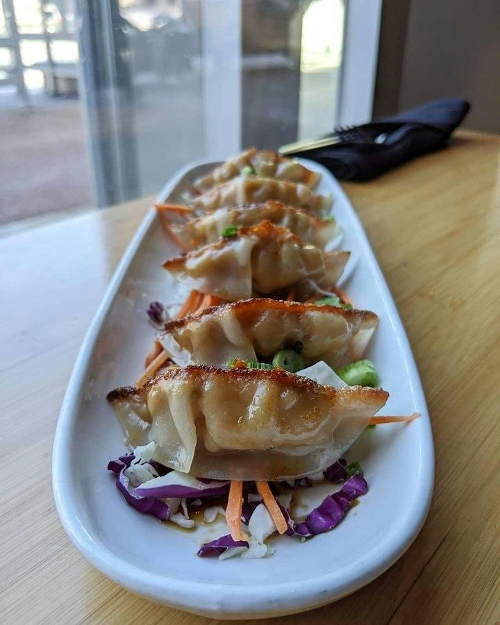 Pork Gyoza from Tavernakaya in Madison, WI
