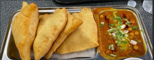 Chana Bhatura from Cafe India - Walker's Point in Milwaukee, WI