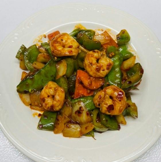 Szechuan Shrimp from Happy Wok - Elmwood Ave in Middleton, WI
