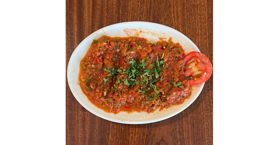 Spicy Vegetables Spread from Cinar Turkish Restaurant in Cliffside Park, NJ