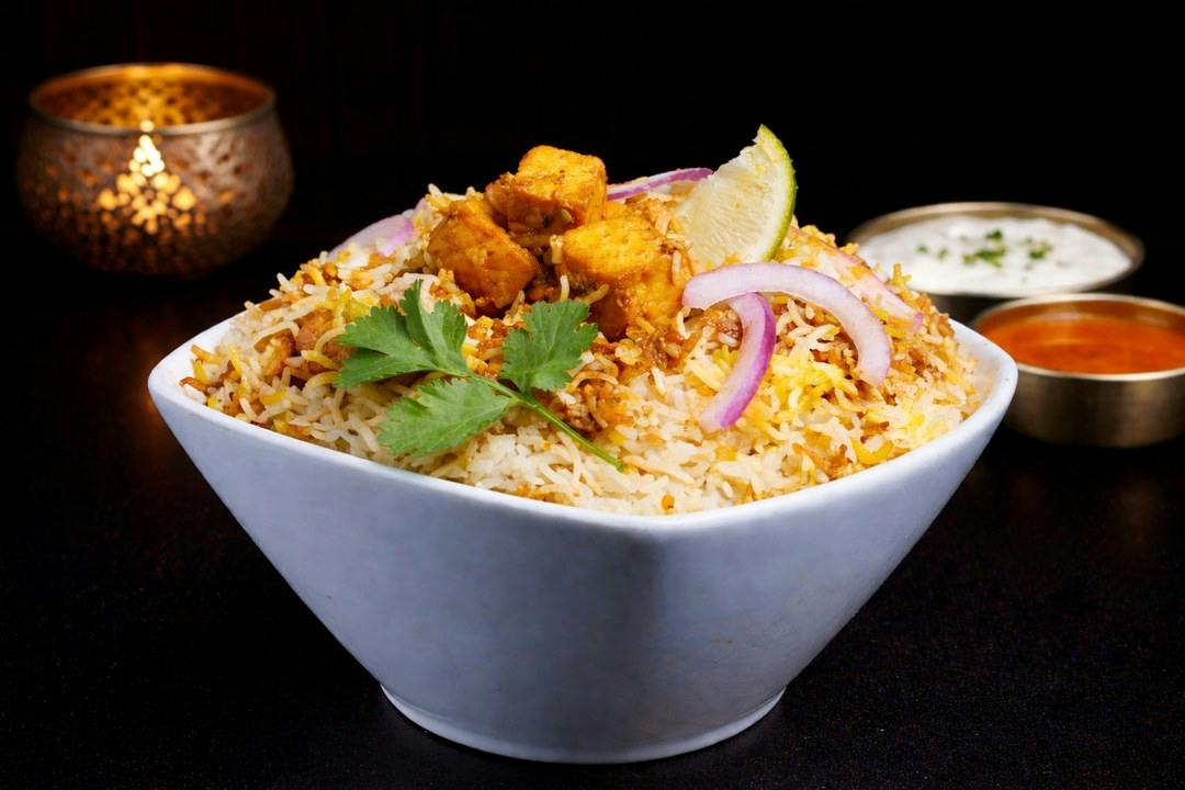 Paneer Biryani from Rock N Grill Indian Authentic Cuisine & Bar in Round Rock, TX