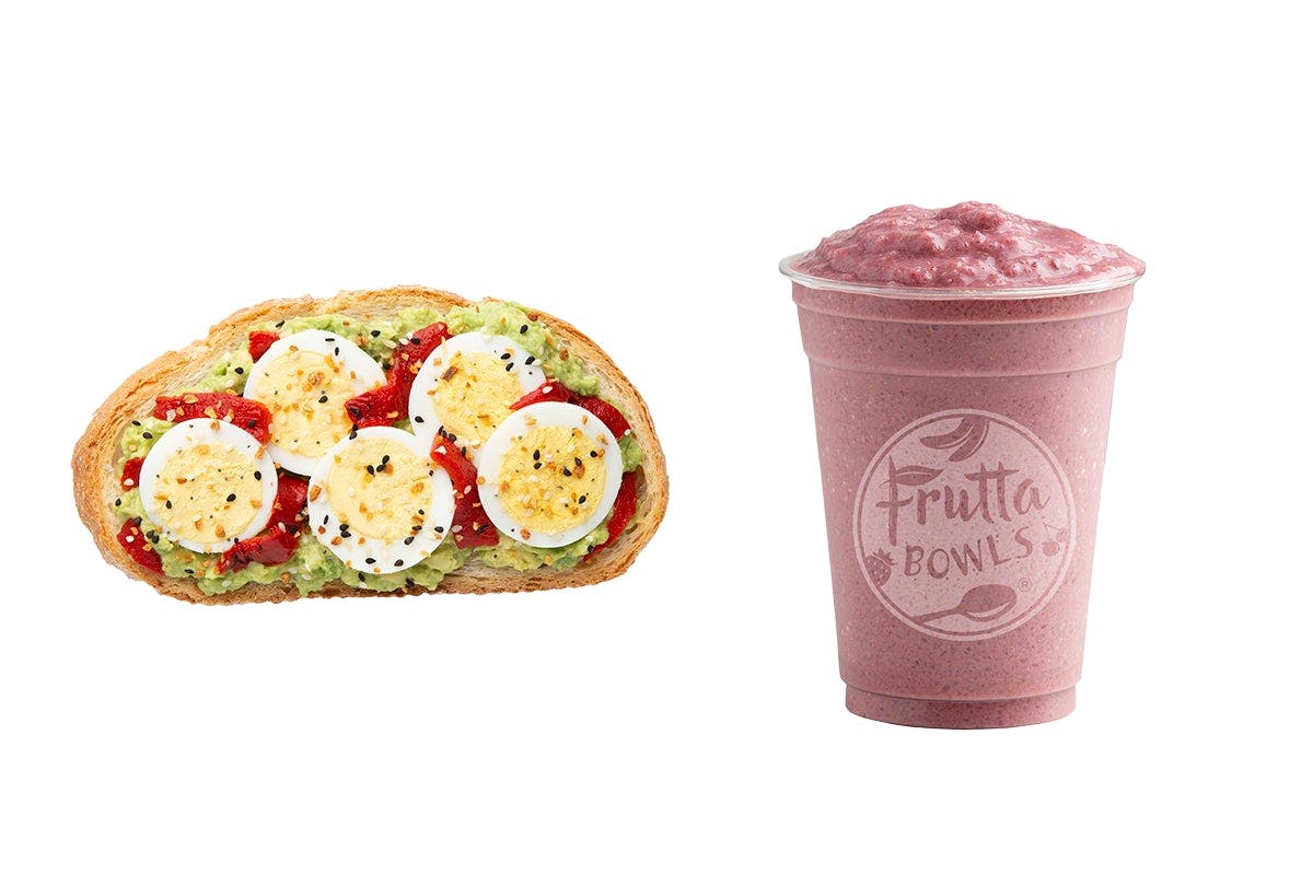 Smoothie & Toast from Frutta Bowls - Campus Town Drive in Ewing Township, NJ