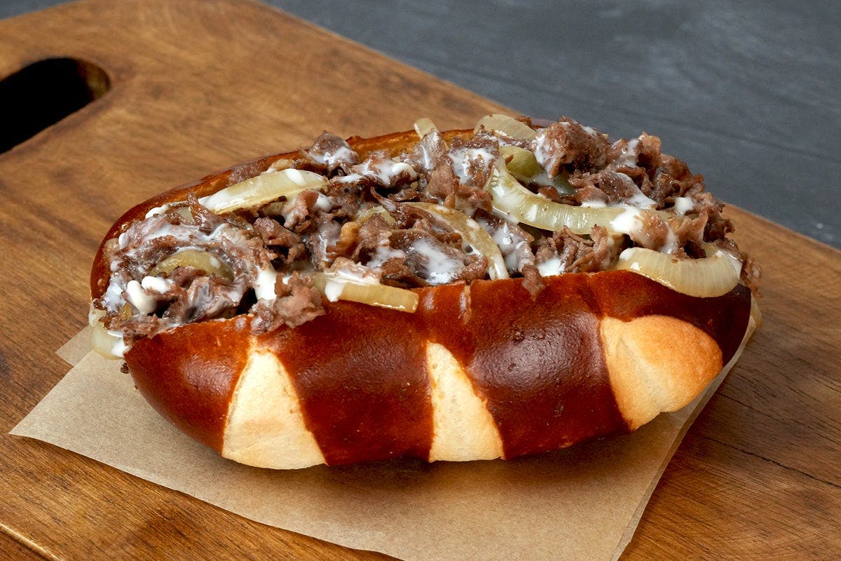 Philly Cheesesteak from MLB Ballpark Bites - Miller Park Way in West Milwaukee, WI