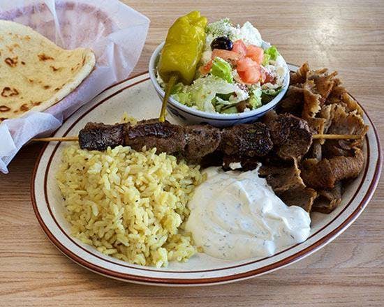 Greek Combo from Olympia Cafe in Albuquerque, NM