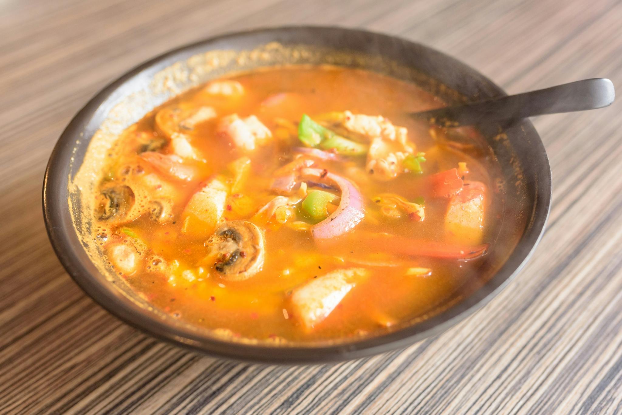 Spicy Seafood Ramen from One Bowl Asian Cuisine in Ann Arbor, MI