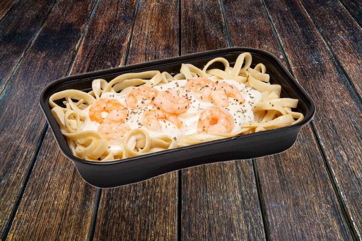 Fettuccine Alfredo with Garlic Shrimp from Rocky Rococo - Fox River Mall in Appleton, WI