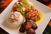 Salt Fish Plate from C'est Bon Caribbean Creole Cuisine in Baytown, TX