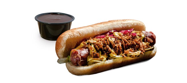 Loaded Dog from Dickey's Barbecue Pit - Abercorn St in Savannah, GA