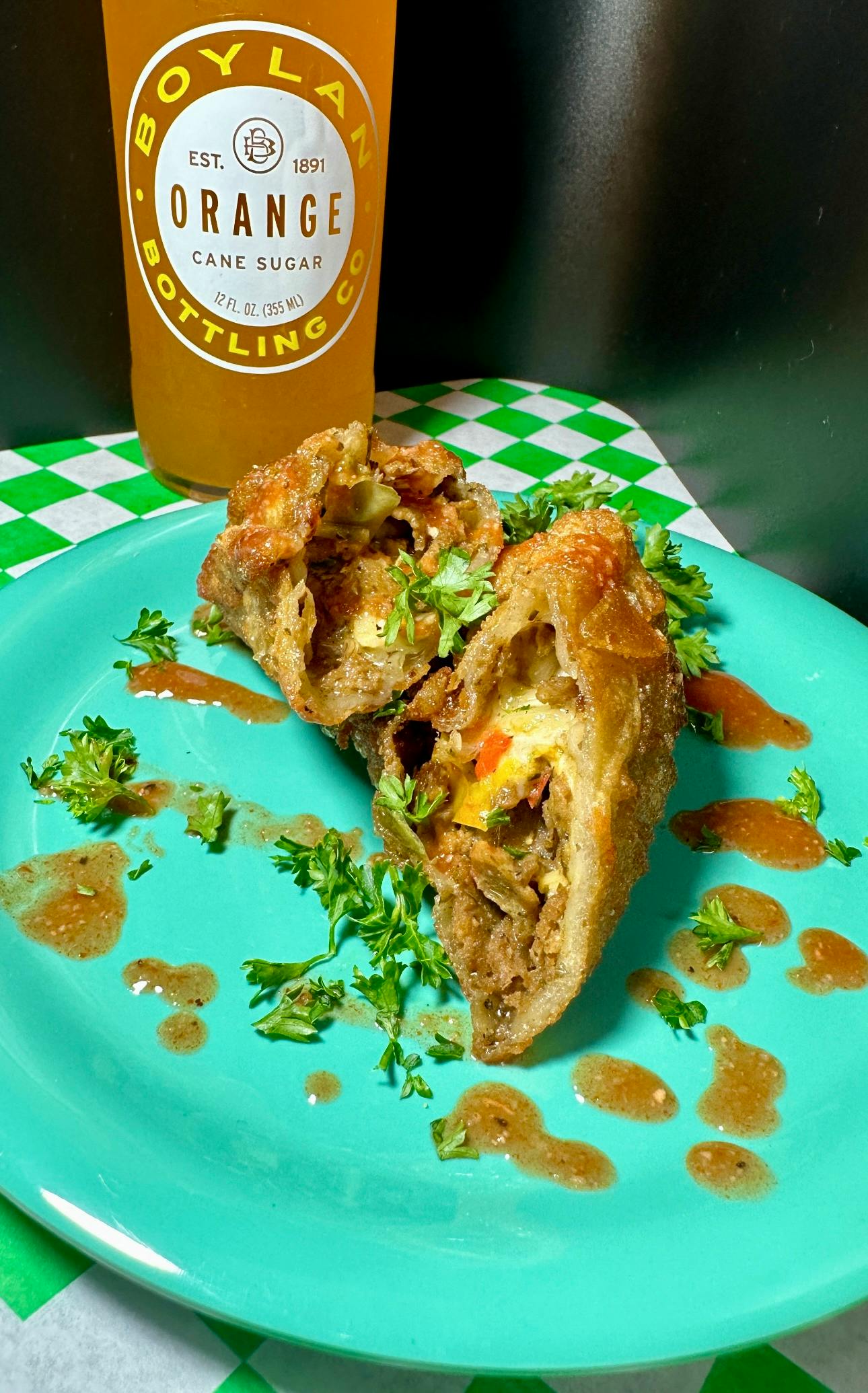 Philly Egg Roll from Justveggiez in Madison, WI