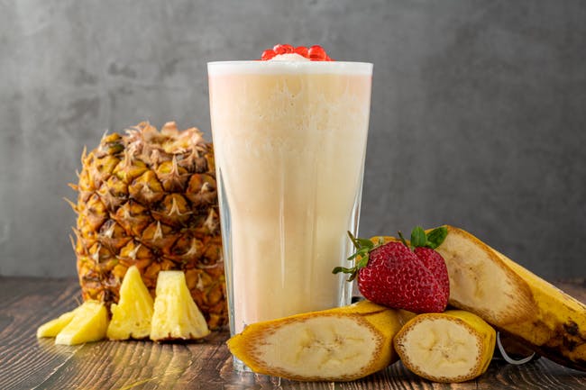 Pineapple Banana & Strawberry Smoothie ?????? from DJ Kitchen in Philadelphia, PA