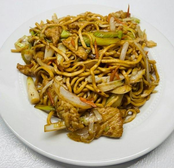 Pork Lo Mein from Happy Wok - Elmwood Ave in Middleton, WI