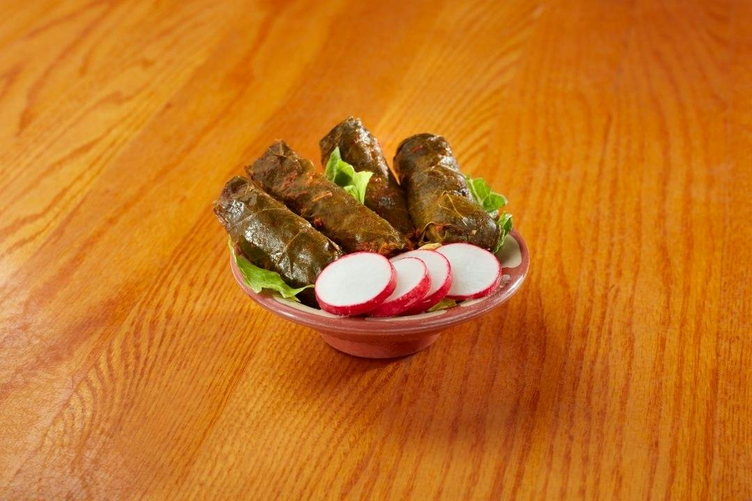 Small Veggie Grape Leaves (4) from Palm Palace Restaurant in Ann Arbor, MI