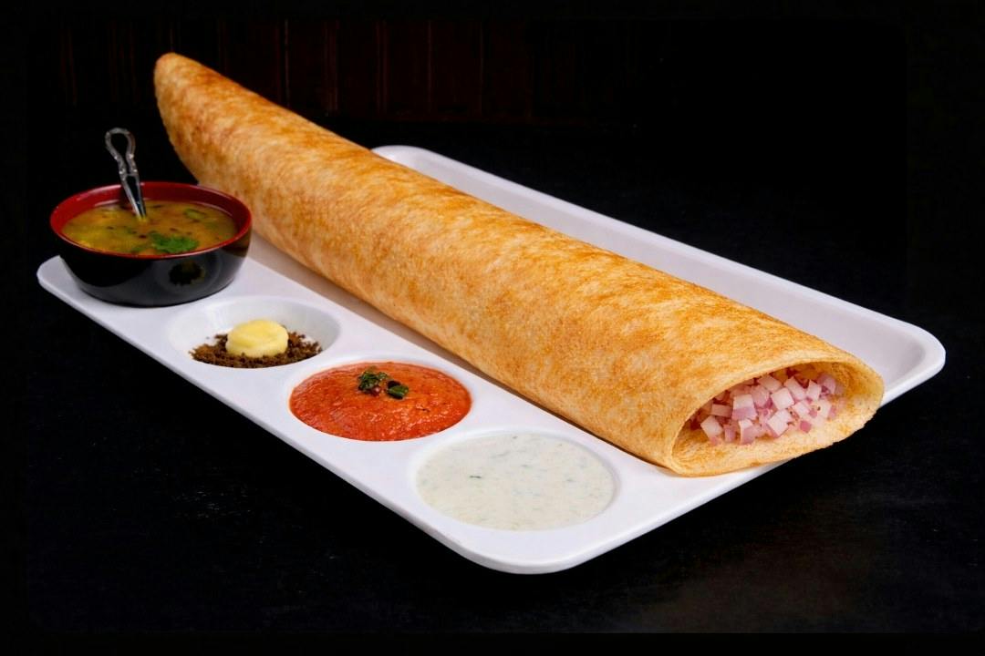 Onion Dosa from Rock N Grill Indian Authentic Cuisine & Bar in Round Rock, TX