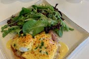 Parisian Benedict from The Great Egg Restaurant in Denton, TX