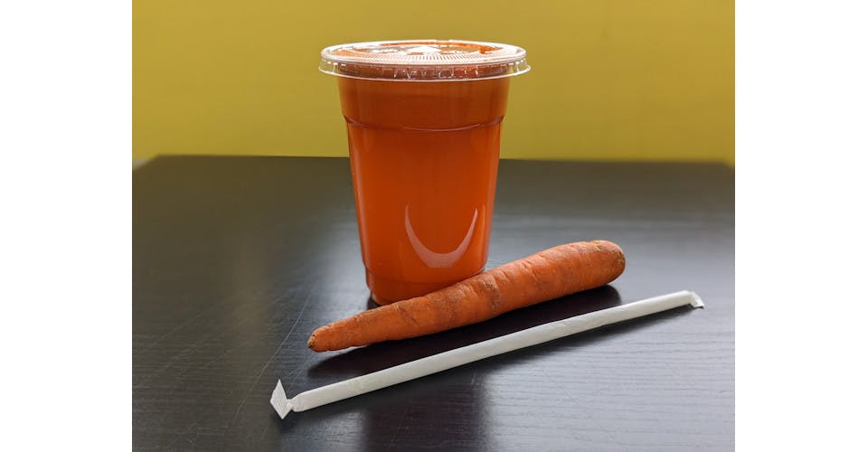 Carrot Juice from Basics Co-op Cafe and Grocery in Janesville, WI