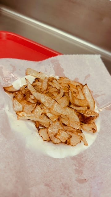 1/2 grilled onion from Tacos La Calle - Beach Blvd in Buena Park, CA