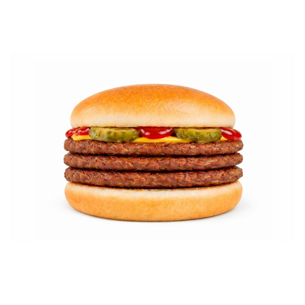 Triple Hamburger from Tom's Drive In in Appleton, WI