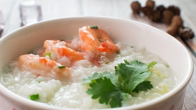 Seafood Congee ??? from DJ Kitchen in Philadelphia, PA