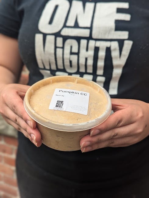 Spiced Maple Pumpkin Cream Cheese - (12 oz) from One Mighty Mill Cafe - Exchange St in Lynn, MA