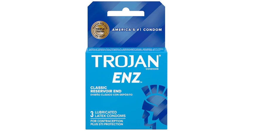Trojan Lubricated Condoms (3 ct) from EatStreet Convenience - Bluemont Ave in Manhattan, KS