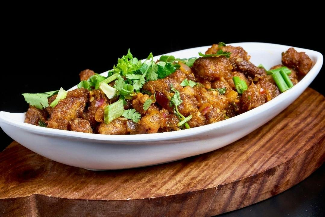 Baby Corn Manchurian from Rock N Grill Indian Authentic Cuisine & Bar in Round Rock, TX