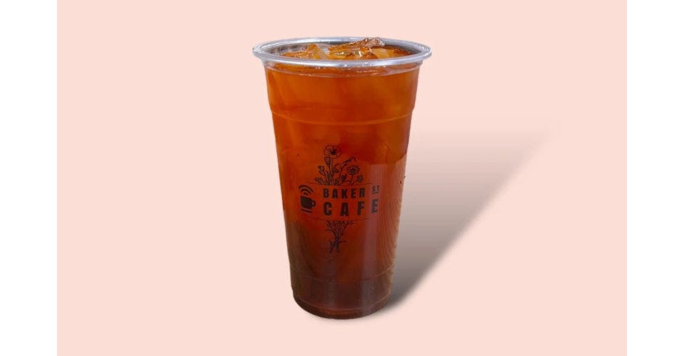Peach Black Tea from Baker St Cafe in McMinnville, OR