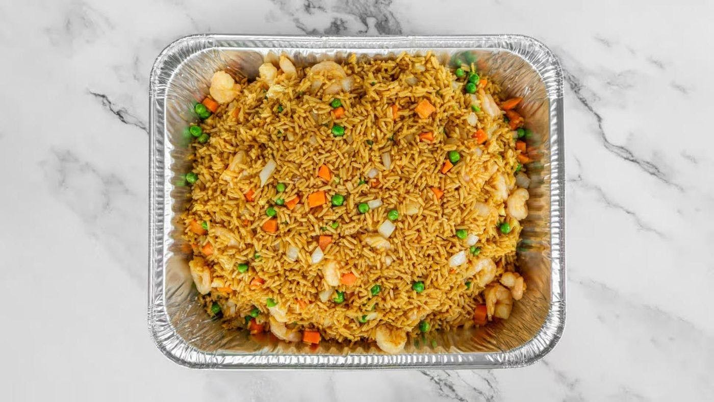 Vegetable Fried Rice (5LB Half Pan) from General Tso's Restaurant & Catering - Dunwoody in Dunwoody, GA