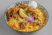 Goat Dum Biryani from Noor Biryani Indian Grill in Suffern, NY