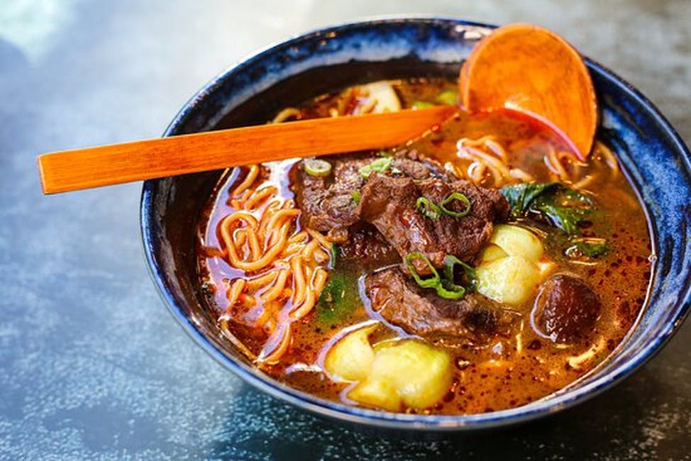 Spicy Beef Noodle Soup ????? from DJ Kitchen in Philadelphia, PA