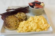2 Egg Breakfast w/Meat from The Great Egg Restaurant in Denton, TX