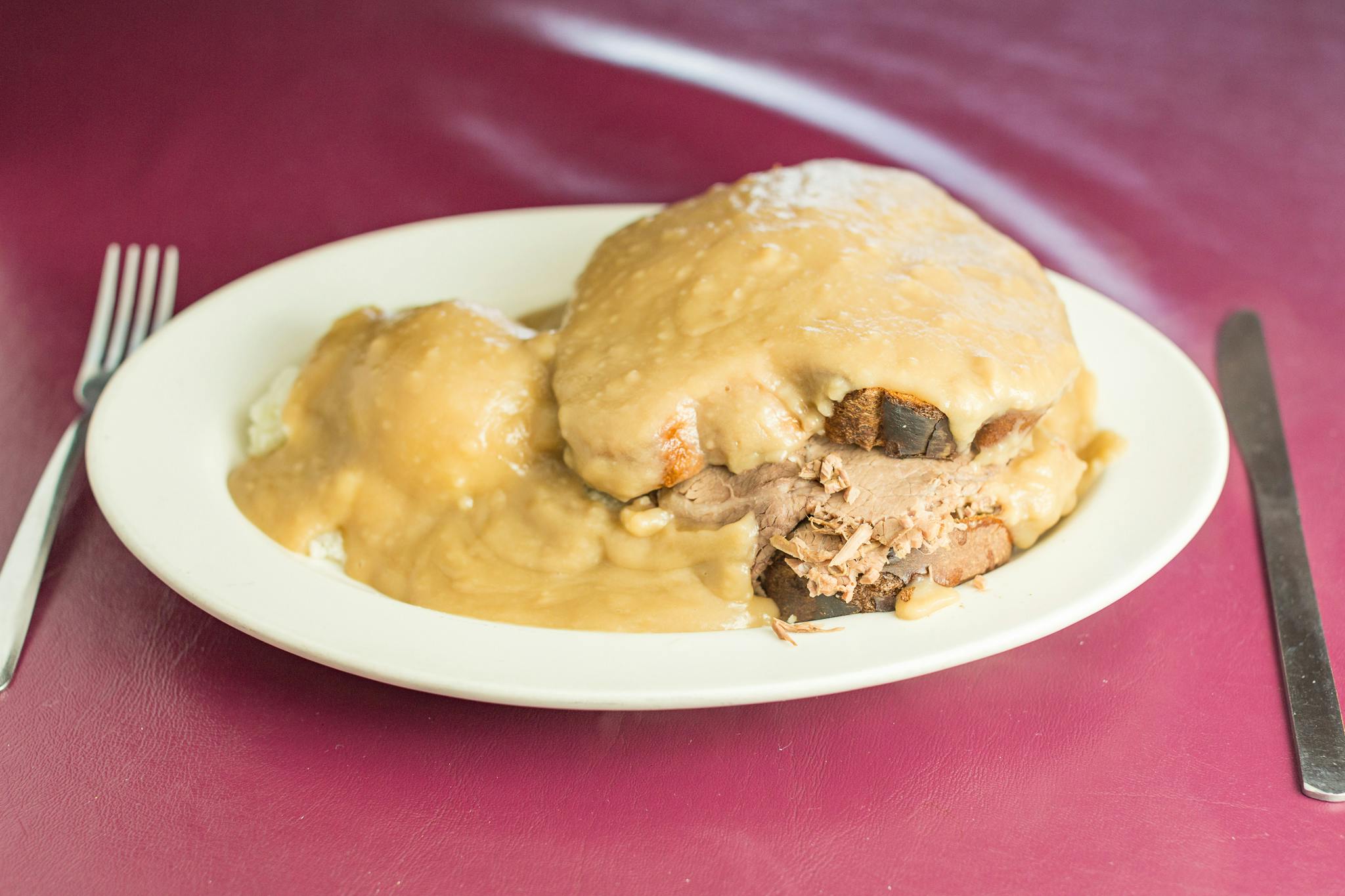 Mom's "Anytime Special" Hot Roast Beef Sandwich from Mom's Kitchen in Eau Clarie, WI