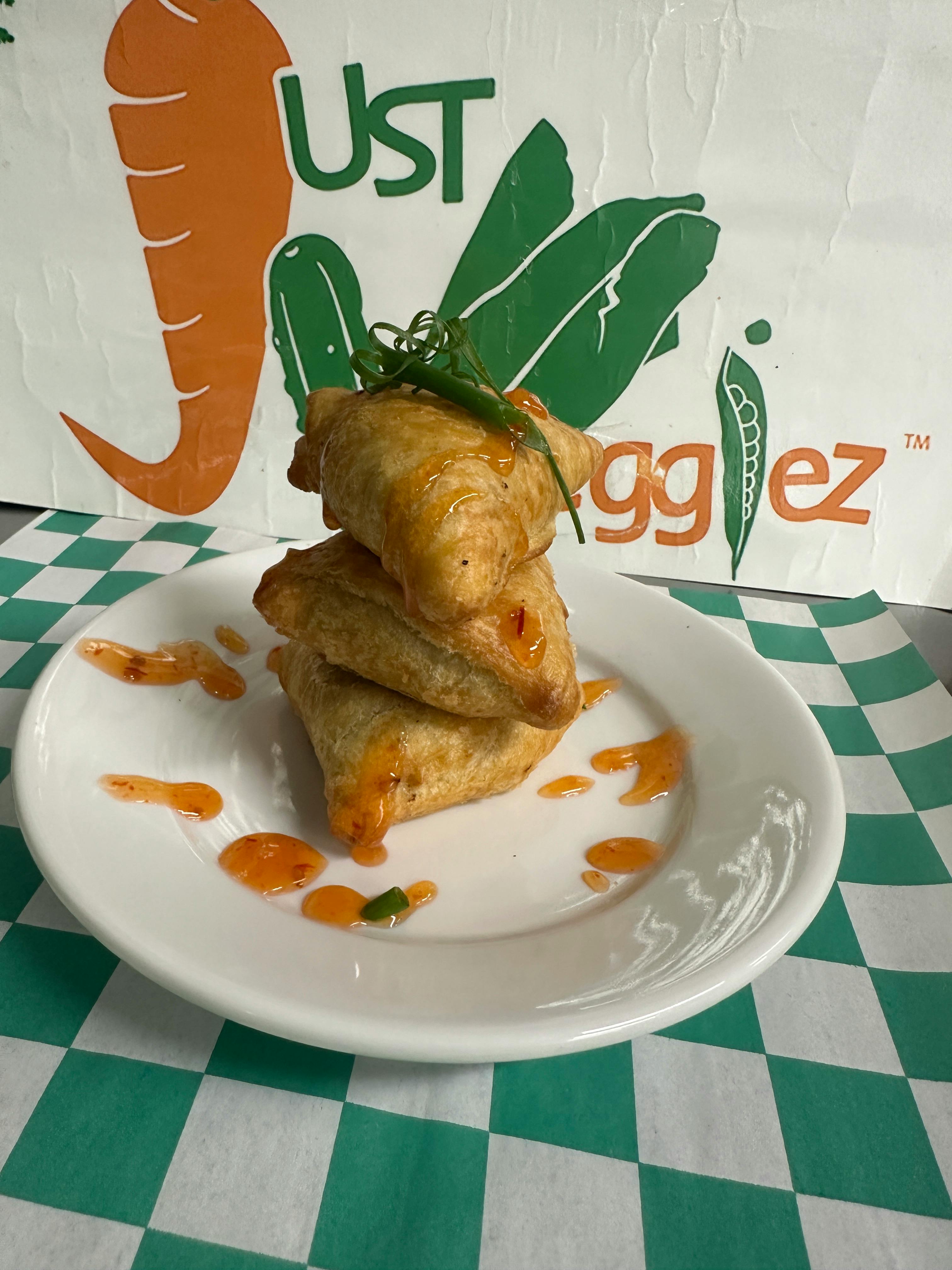 Samosas from Justveggiez in Madison, WI