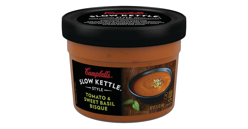 Campbell's Style Tomato & Sweet Basil Bisque (15.52 oz) from EatStreet Convenience - Historic Holiday Park North in Topeka, KS