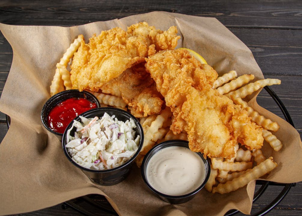 Fish & Chips from The Brass Tap - Main Street in Cedar Falls, IA