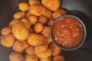 Fried Mozzarella Curds from Inga's Alpine Tavern in Denver, CO