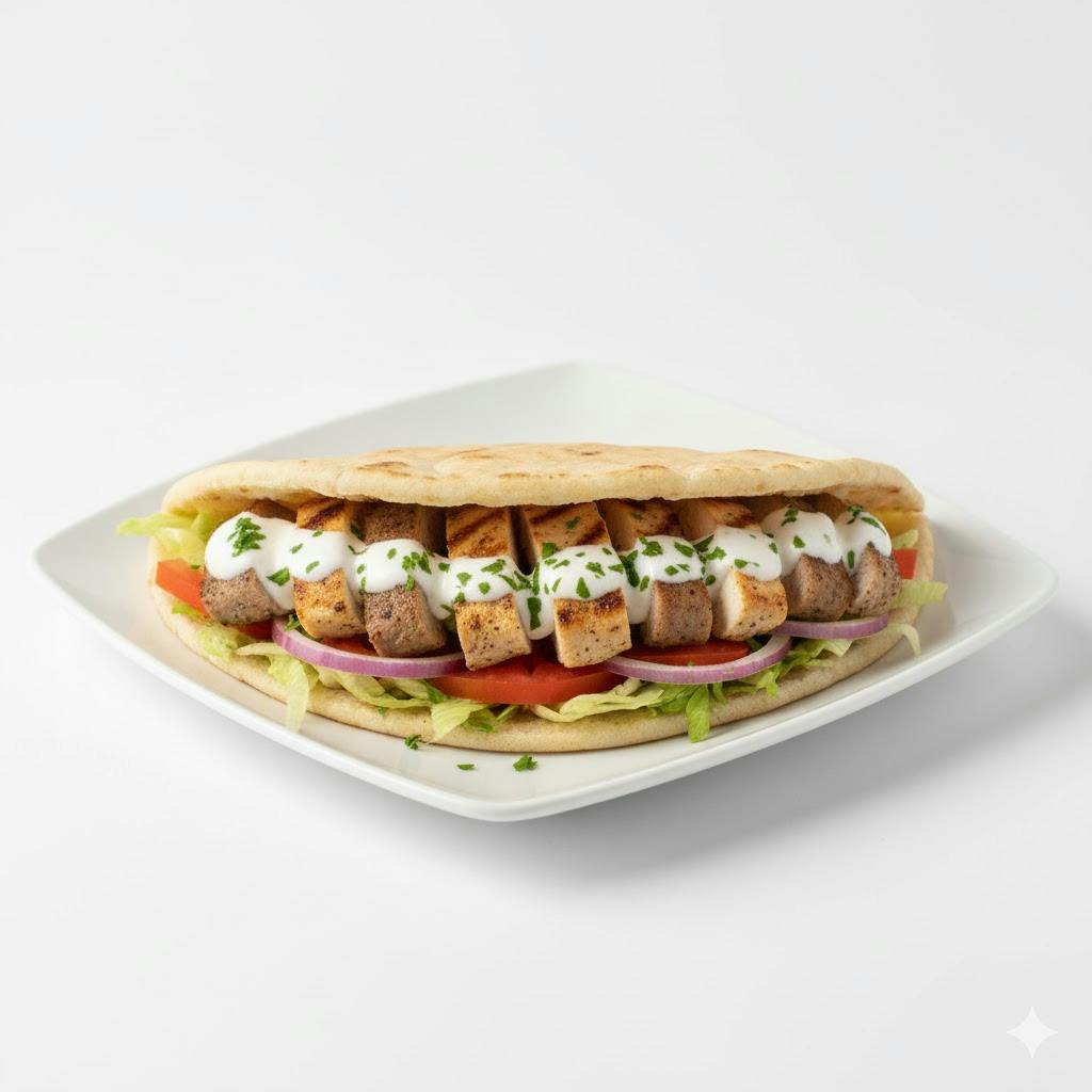 Lamb & Chicken Gyro from HalalFlame - N Broad St in Meriden, CT