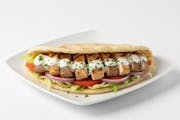 Lamb & Chicken Gyro from HalalFlame - N Broad St in Meriden, CT