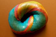 Rainbow Bagel from Eltana Wood-Fired Bagels - Stone Way in Seattle, WA
