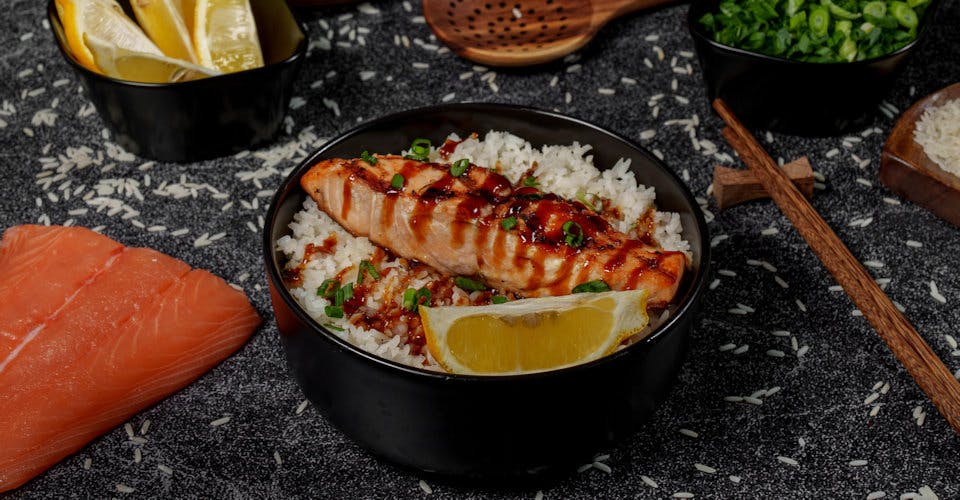 Salmon Bowl from Top Grill Teriyaki Bowl in Murrieta, CA