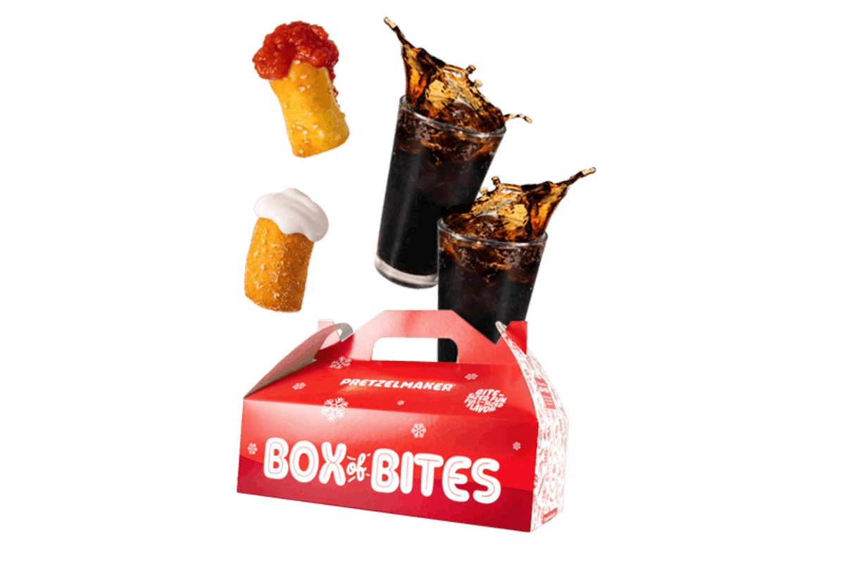 Box of Bites with 2 Large Soft Drinks from Pretzelmaker - Eau Claire in Eau Claire, WI