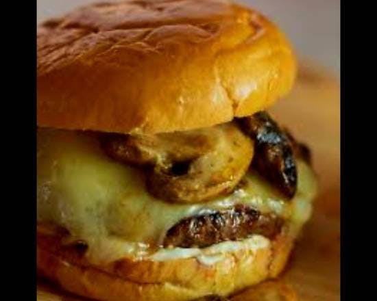 MUSHROOM SWISS CHOPPED CHEESE from Inga's Alpine Tavern in Denver, CO