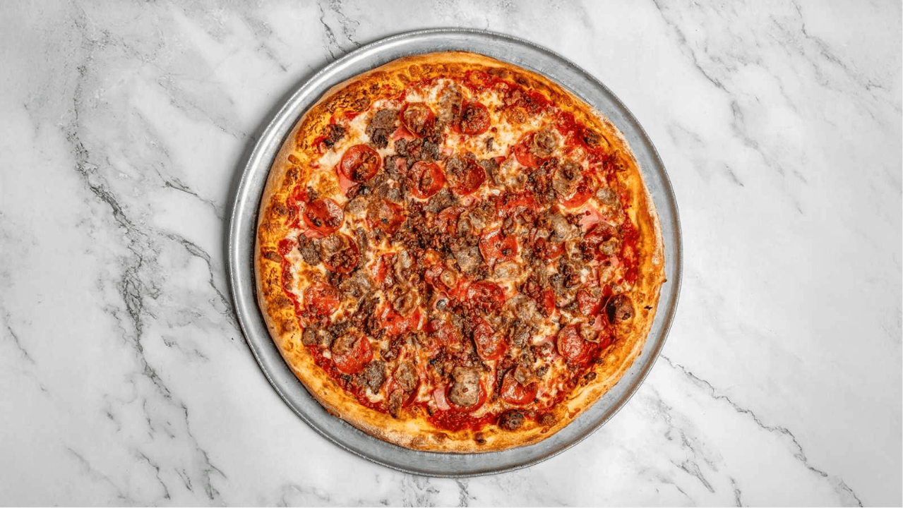 10" Meat Lovers Pizza from 4 Brothers Italian Restaurant & Pizzeria in Delray Beach, FL
